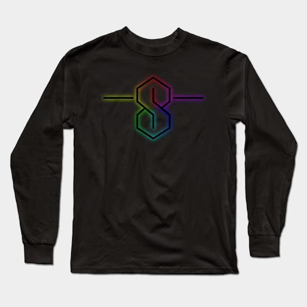 The "S" - Rainbow Glow Long Sleeve T-Shirt by Brony Designs